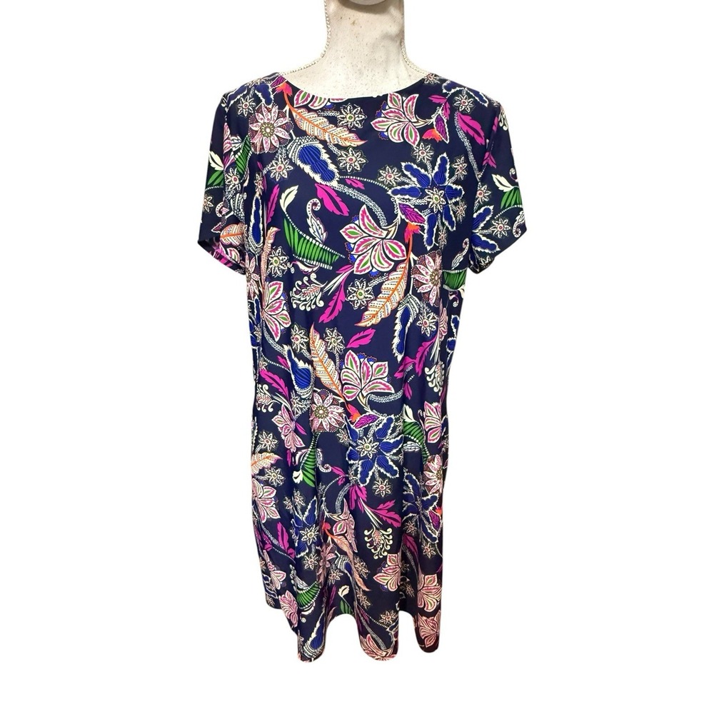 Jude Connally Ella Dress womens XL Jude Cloth nylon spandex floral